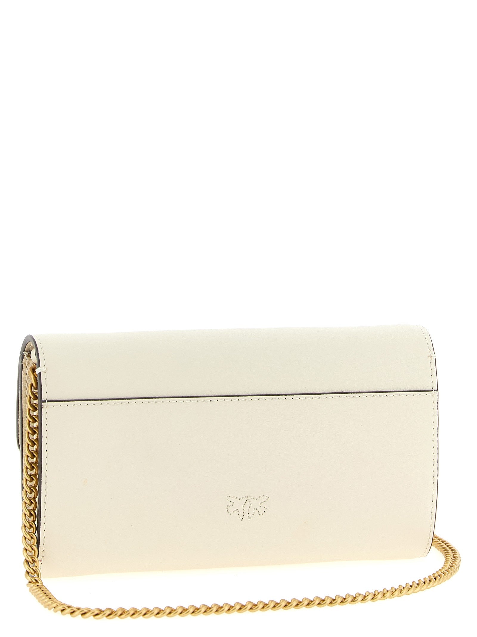 Pinko Love Simply Wallet on Chain White