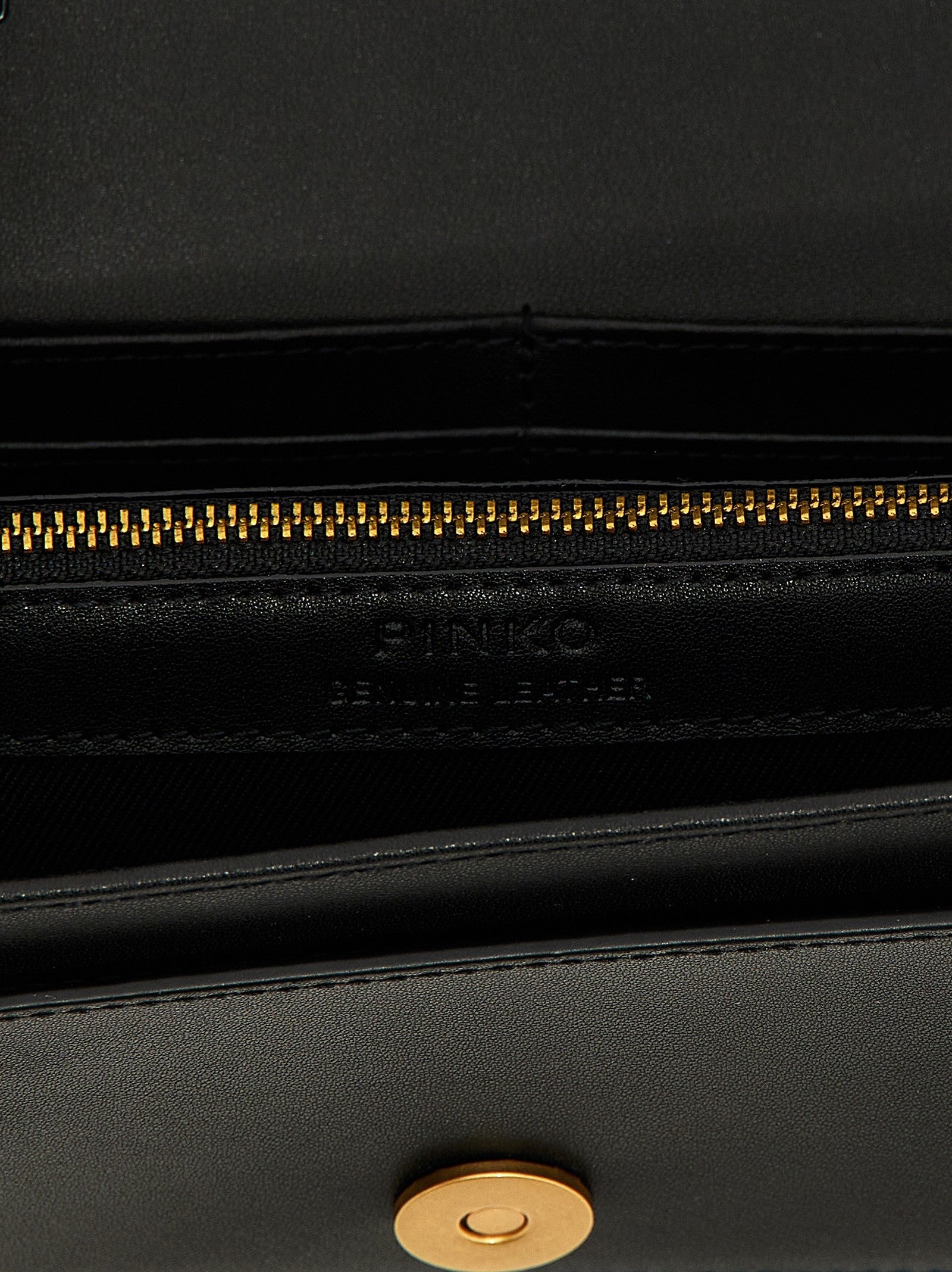 Pinko Love Simply Wallet on Chain Black