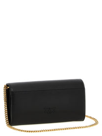 Pinko Love Simply Wallet on Chain Black