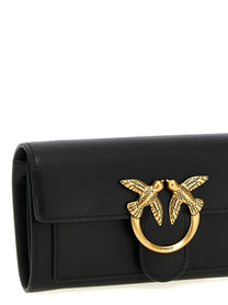 Pinko Love Simply Wallet on Chain Black