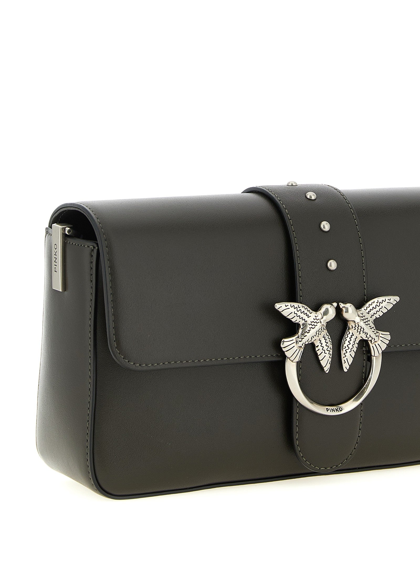 Pinko Love Slouchy Classic Shoulder Bag Green