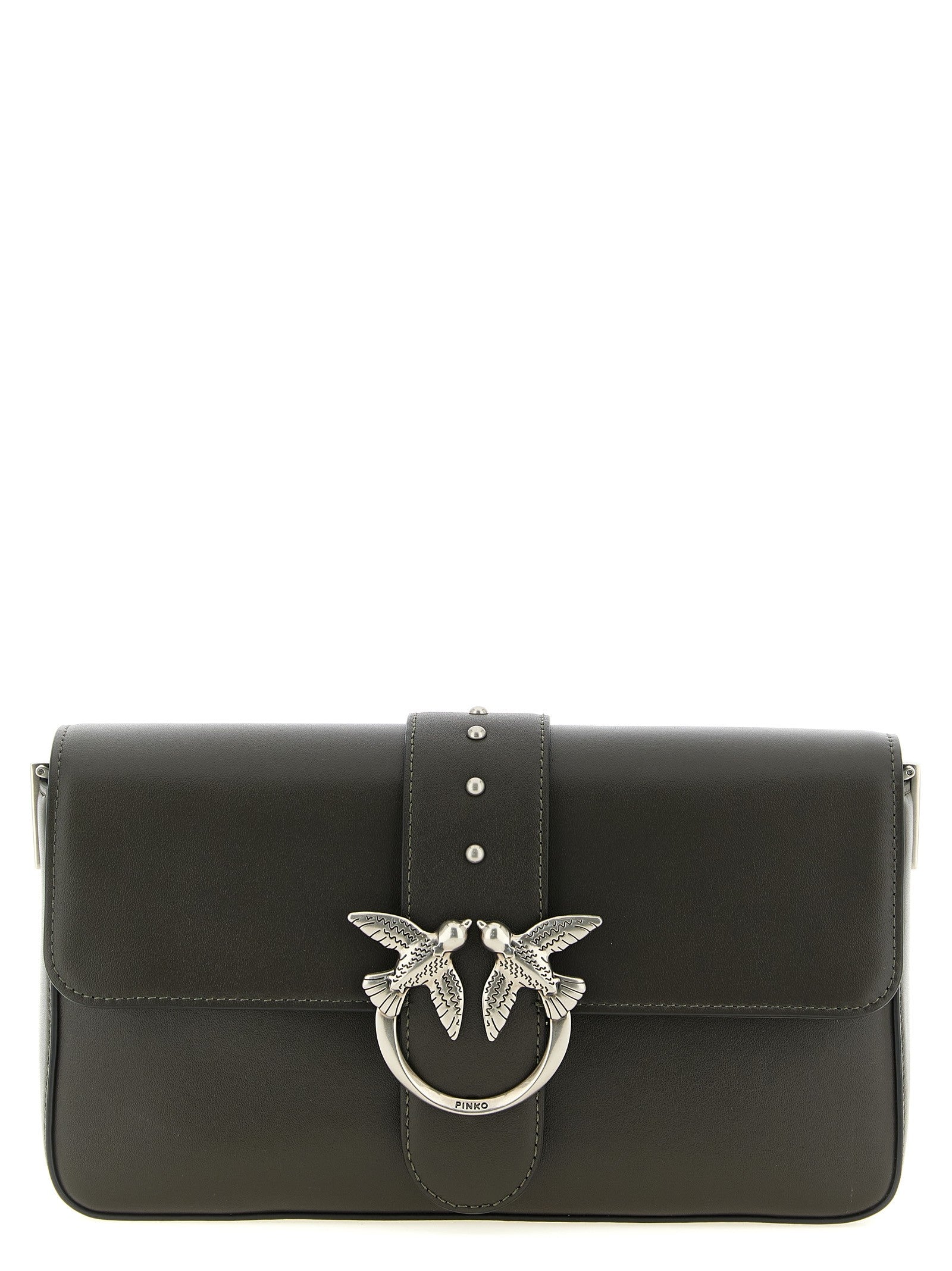 Pinko Love Slouchy Classic Shoulder Bag Green
