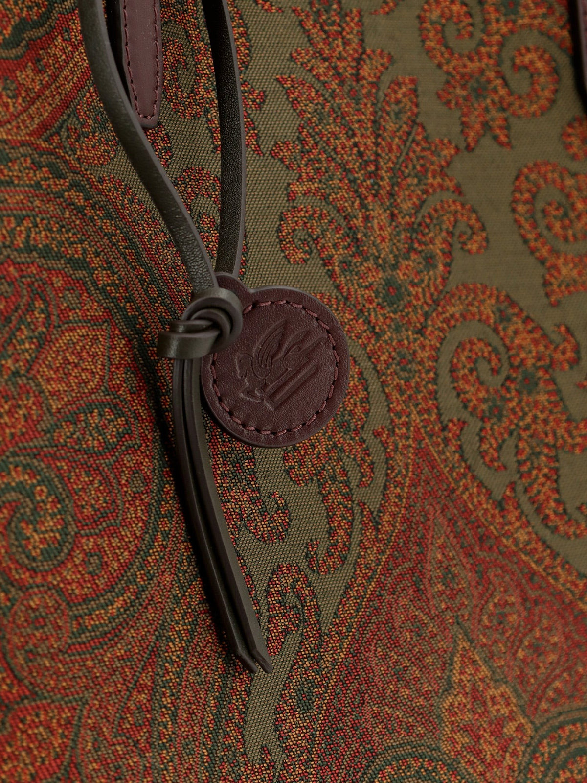 ETRO Women's Love Trotter Paisley Jacquard Shopping Bag Gold