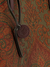 ETRO Women's Love Trotter Paisley Jacquard Shopping Bag Gold