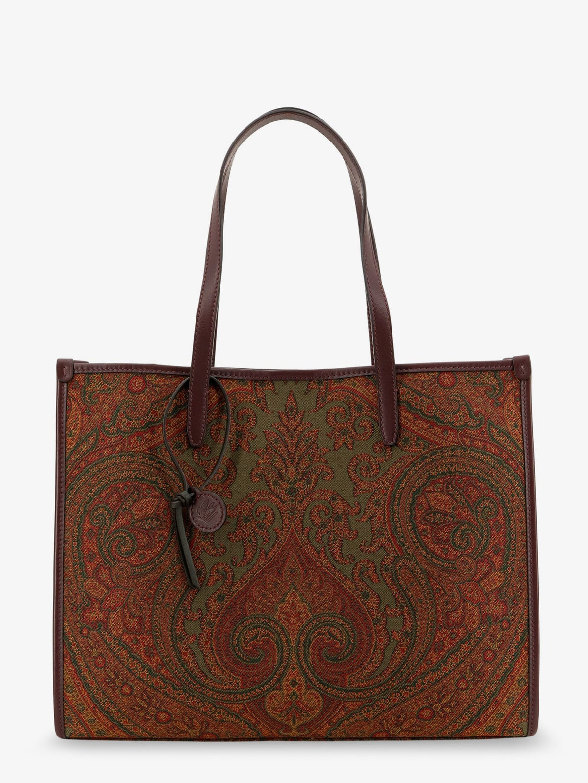 ETRO Women's Love Trotter Paisley Jacquard Shopping Bag Gold