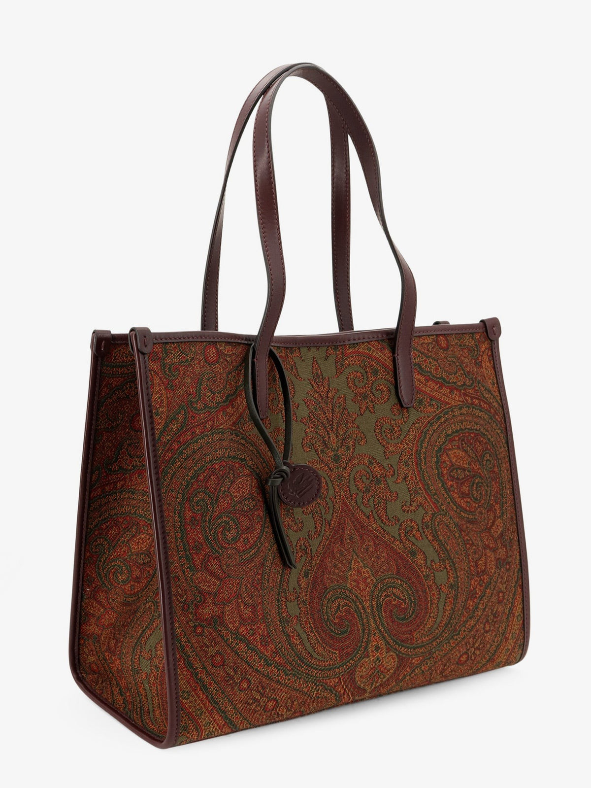 ETRO Women's Love Trotter Paisley Jacquard Shopping Bag Gold