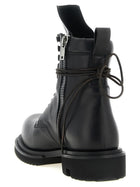 Rick Owens Low Army Gabe Ankle Boots Black, view 3