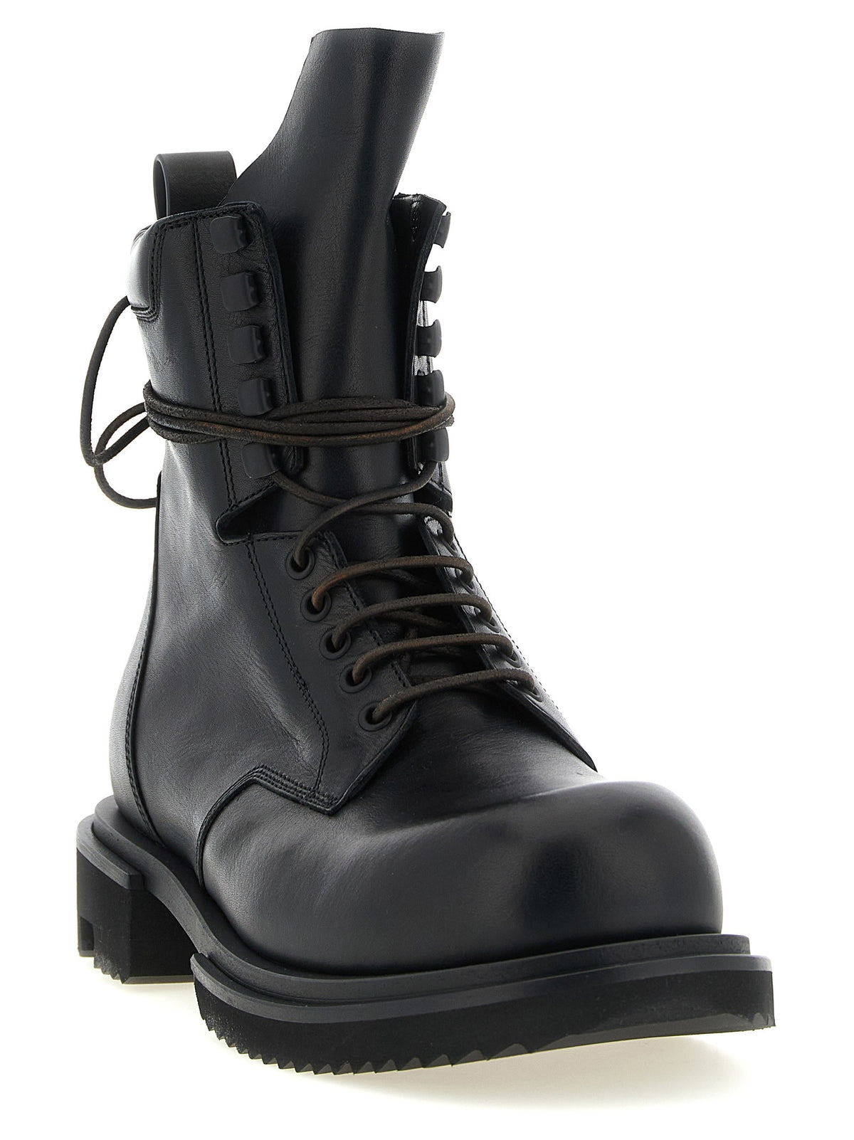 Rick Owens Low Army Gabe Ankle Boots Black, view 2