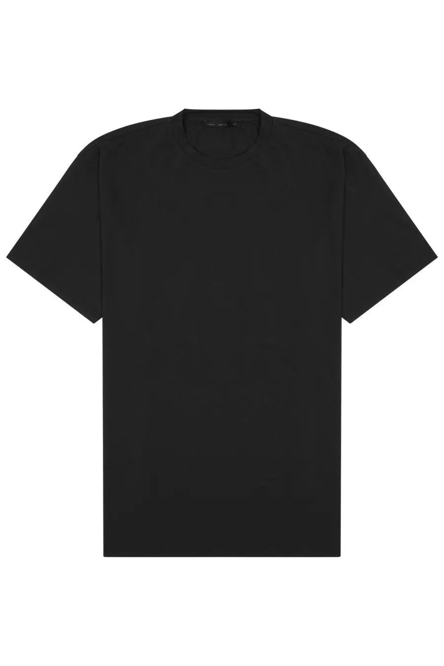 Black low brand men’s cotton crew-neck t-shirt with short sleeves and minimalist design