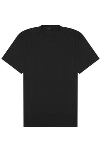 Black low brand men’s cotton crew-neck t-shirt with short sleeves and minimalist design