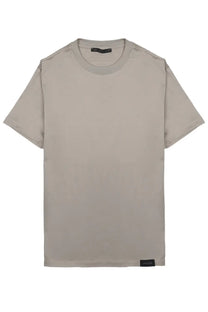 Low Brand men’s beige cotton t-shirt in jersey di cotone with crew neck and subtle stitching details