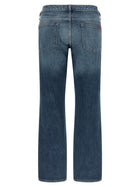 7 For All Mankind Low Cigarette Jeans Blue, view 2