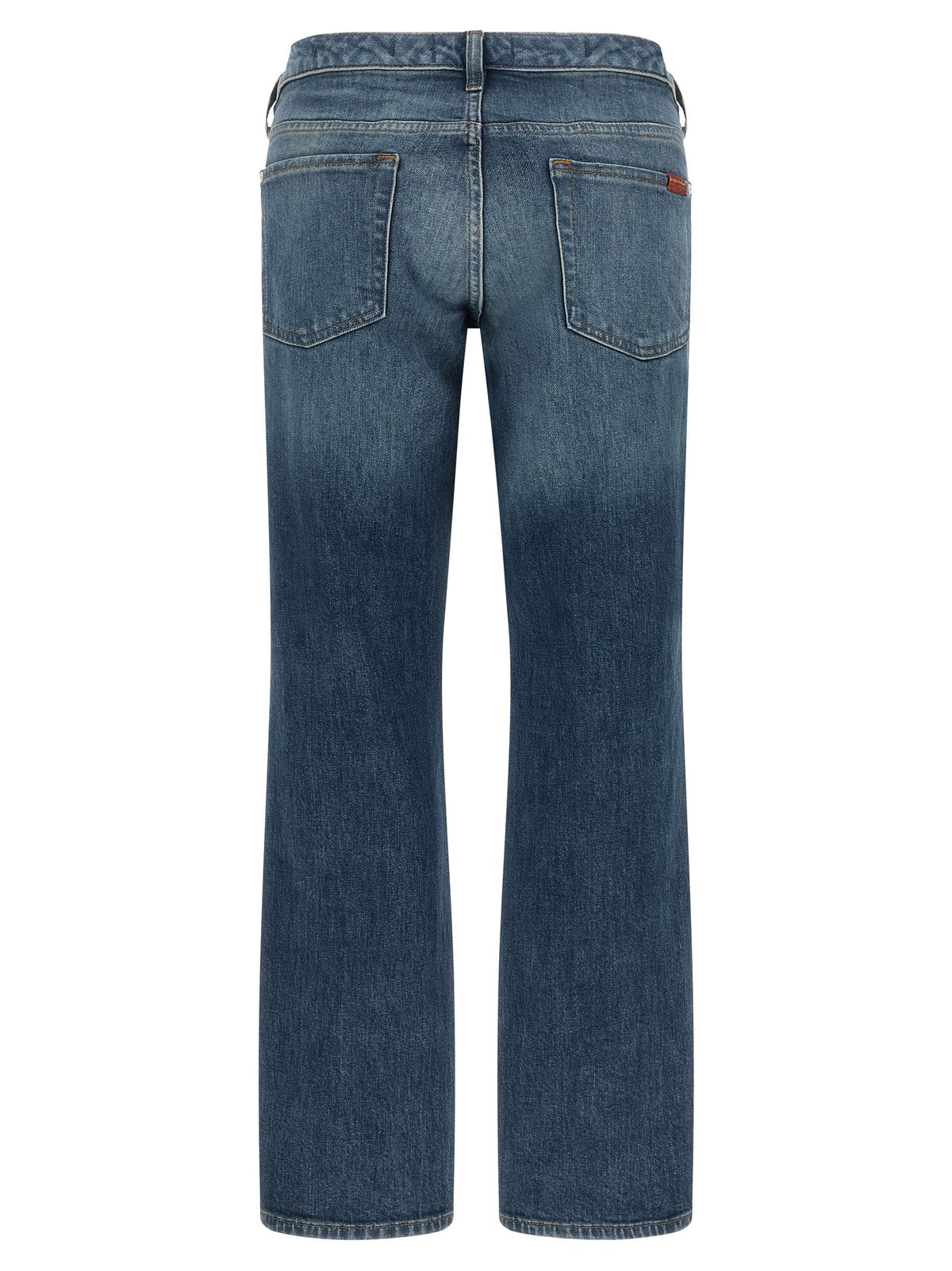 7 For All Mankind Low Cigarette Jeans Blue, view 2