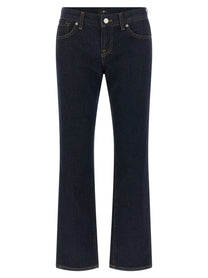 7 For All Mankind Low Cigarette Jeans Blue