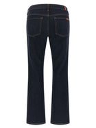 7 For All Mankind Low Cigarette Jeans Blue, view 2