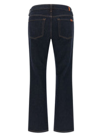 7 For All Mankind Low Cigarette Jeans Blue