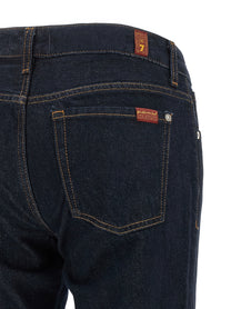7 For All Mankind Low Cigarette Jeans Blue