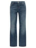 7 For All Mankind Low Cigarette Jeans Blue