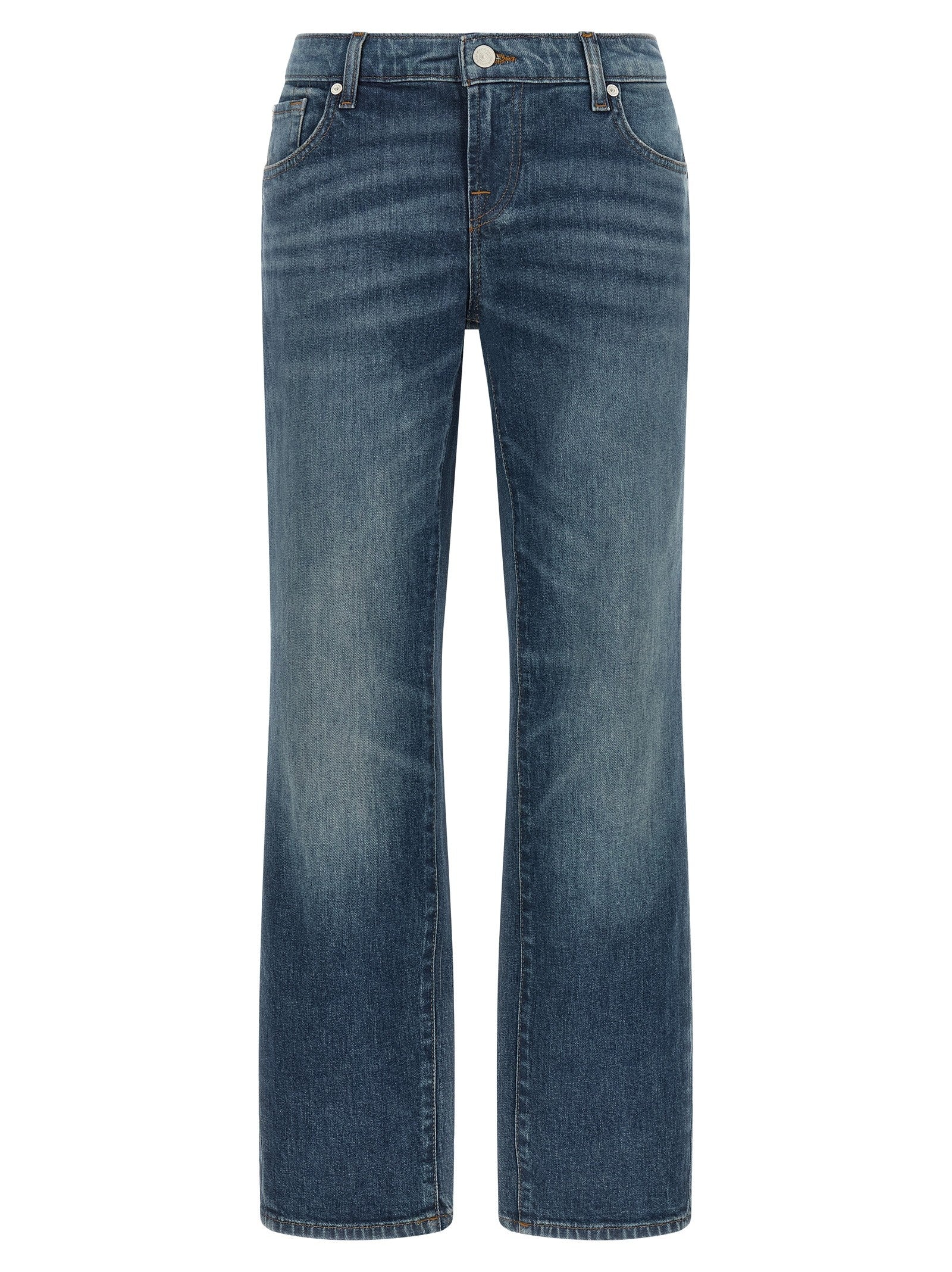7 For All Mankind Low Cigarette Jeans Blue