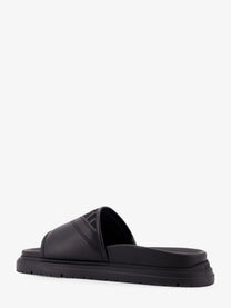 Fendi Men's Low Leather Sandals Black