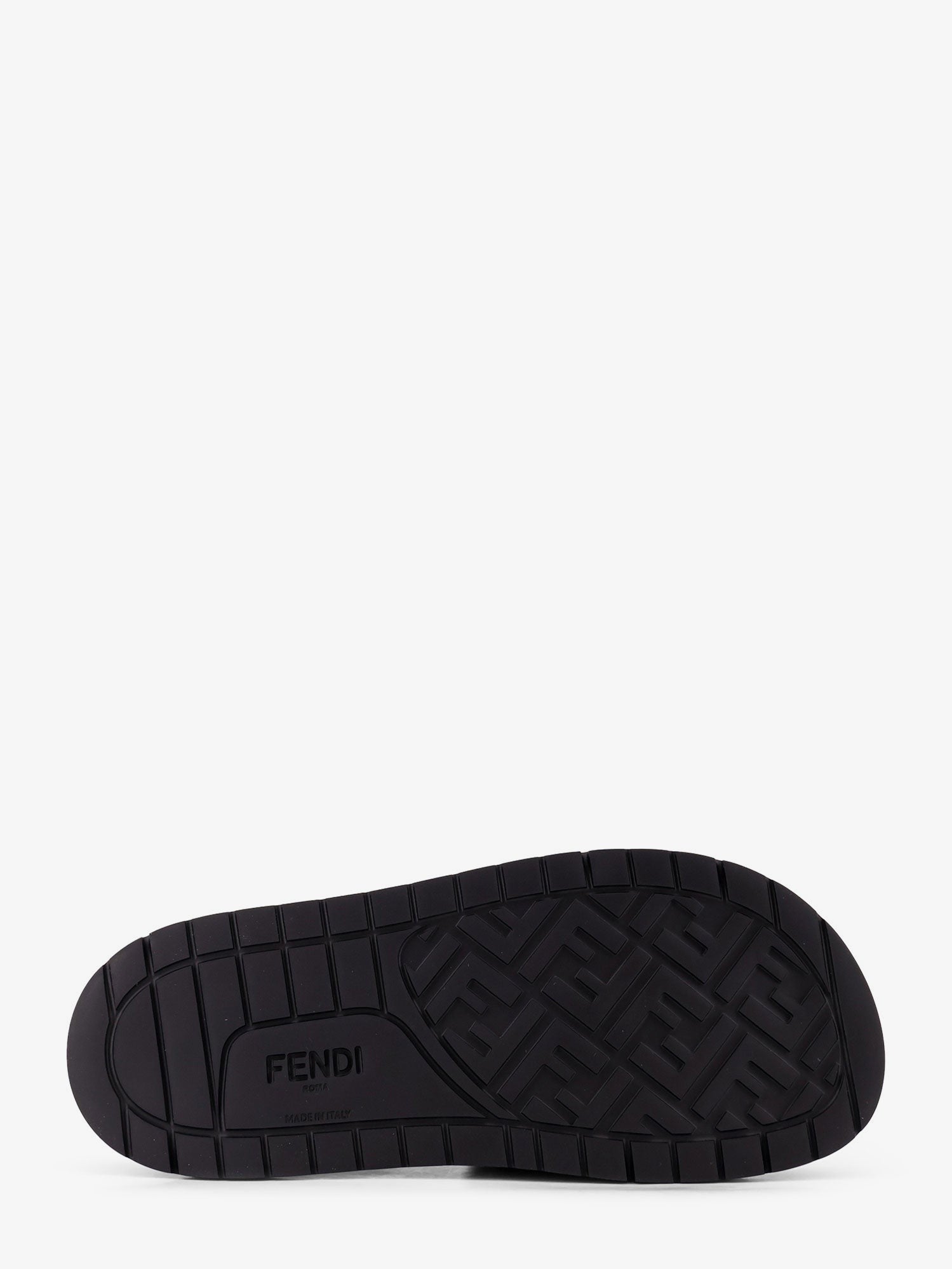 Fendi Men's Low Leather Sandals Black