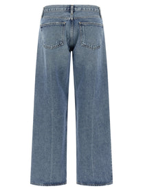 AGOLDE Low Rise Loose Jeans Blue