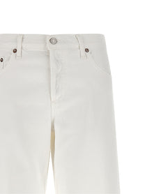 AGOLDE Low Rise Loose Jeans White