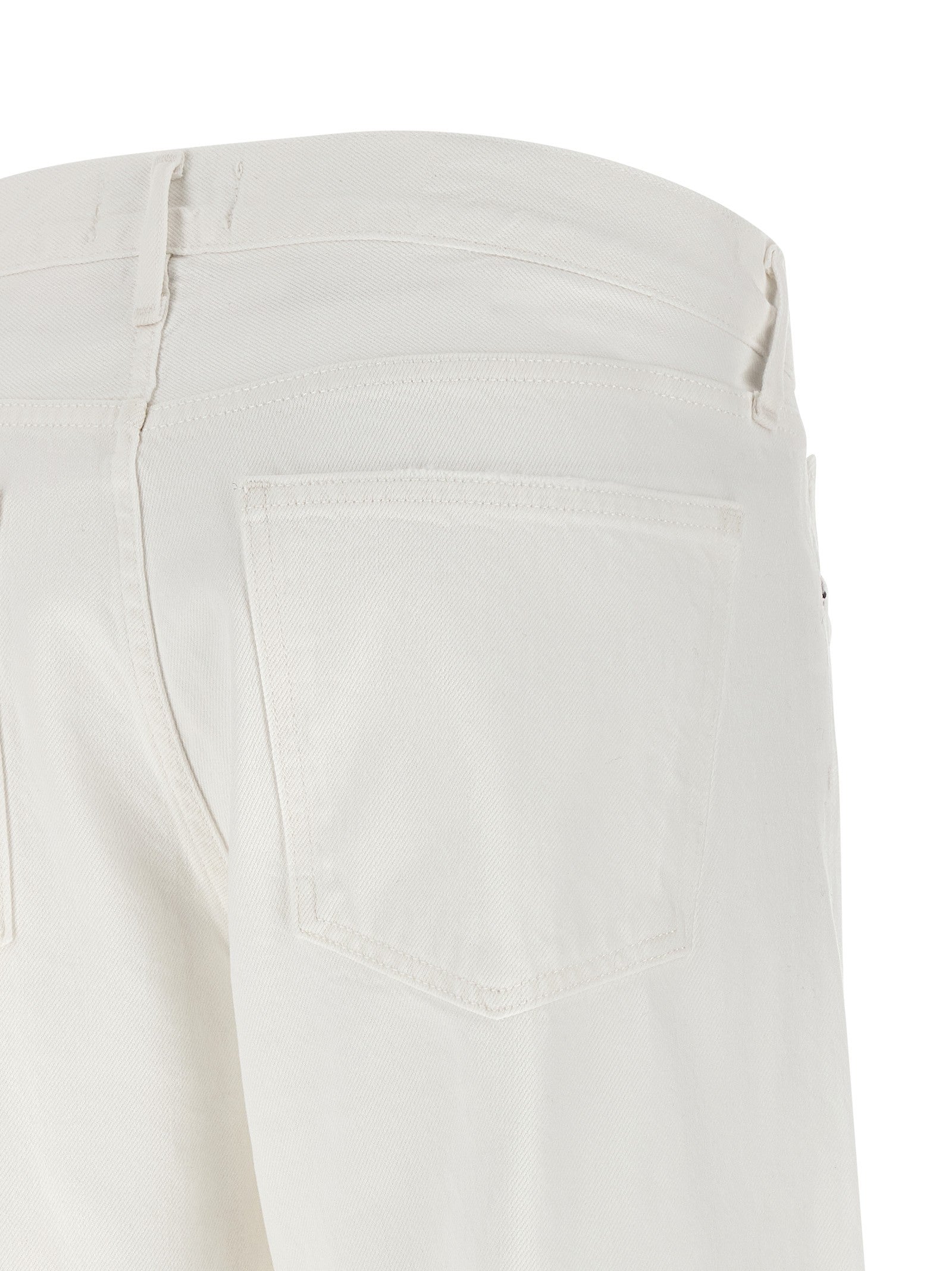 AGOLDE Low Rise Loose Jeans White