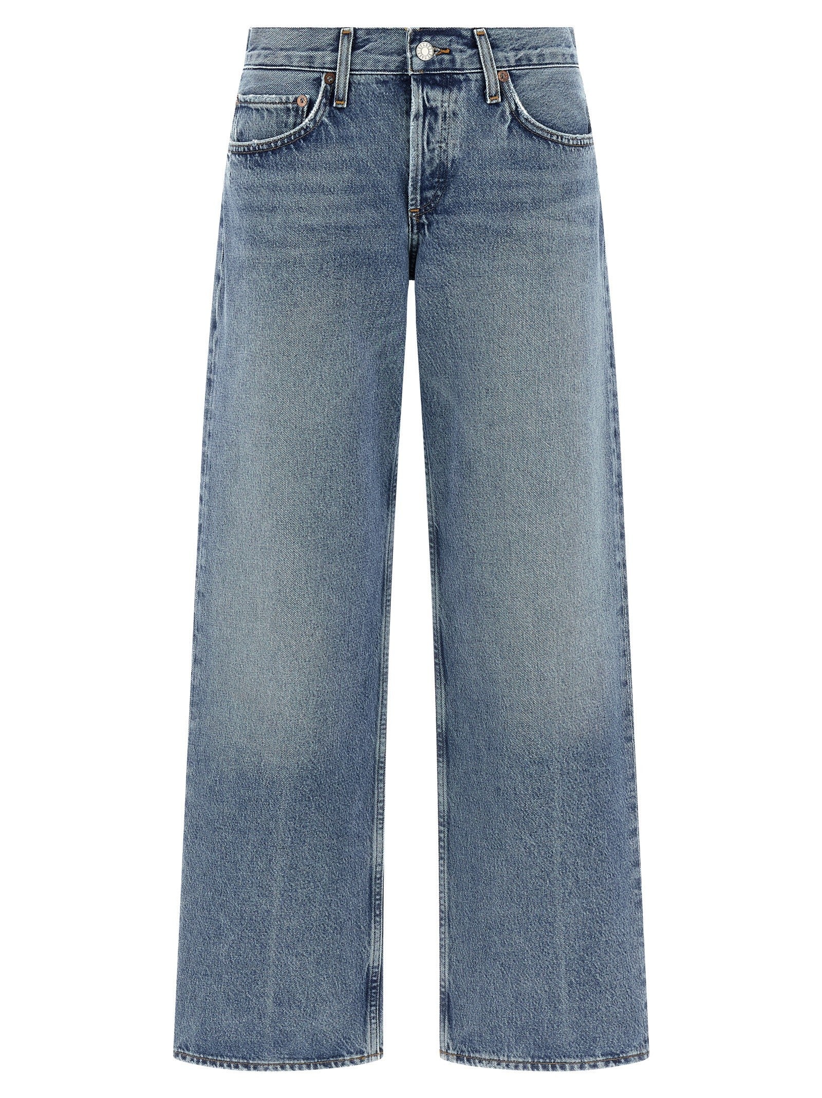 AGOLDE Low Rise Loose Jeans Blue