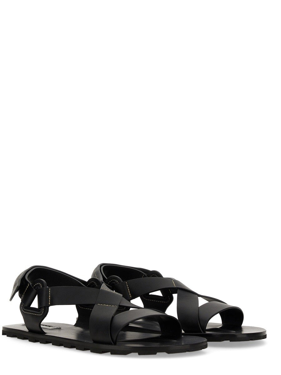 Jil Sander Men's Low Sandal Black, view 2