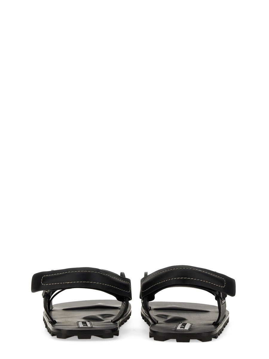 Jil Sander Men's Low Sandal Black, view 3