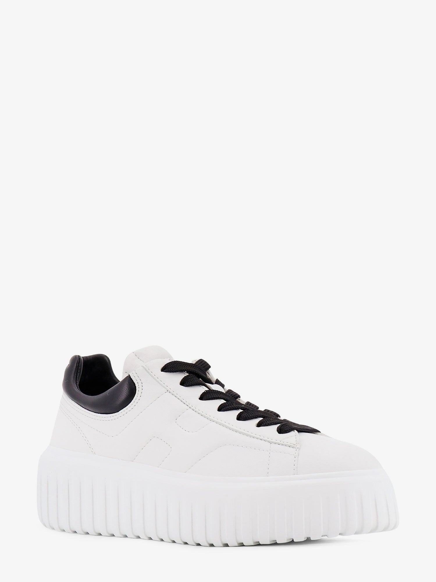 Hogan Women's Low Top Leather Stripes Sneakers White