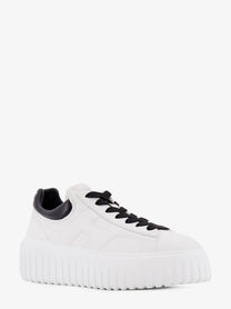 Hogan Women's Low Top Leather Stripes Sneakers White