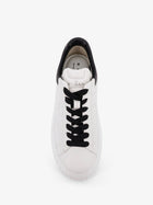 Hogan Women's Low Top Leather Stripes Sneakers White, view 5