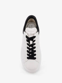 Hogan Women's Low Top Leather Stripes Sneakers White