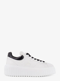 Hogan Women's Low Top Leather Stripes Sneakers White
