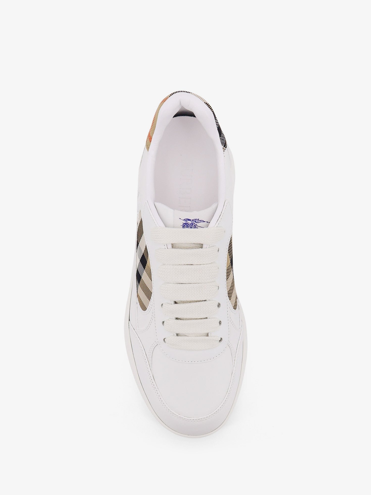 Burberry Men's Low Top Leather Sneakers White
