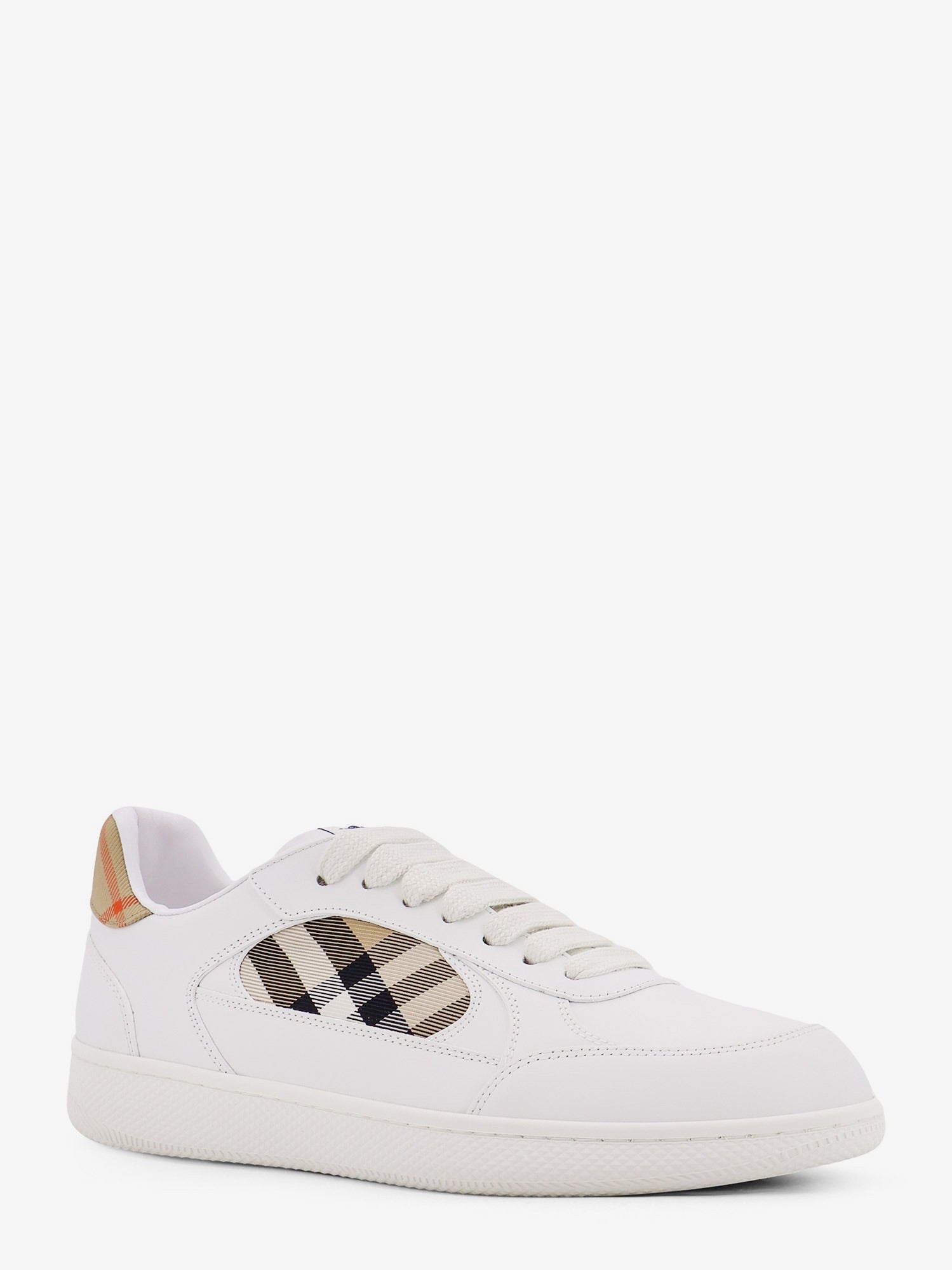 Burberry Men's Low Top Leather Sneakers White