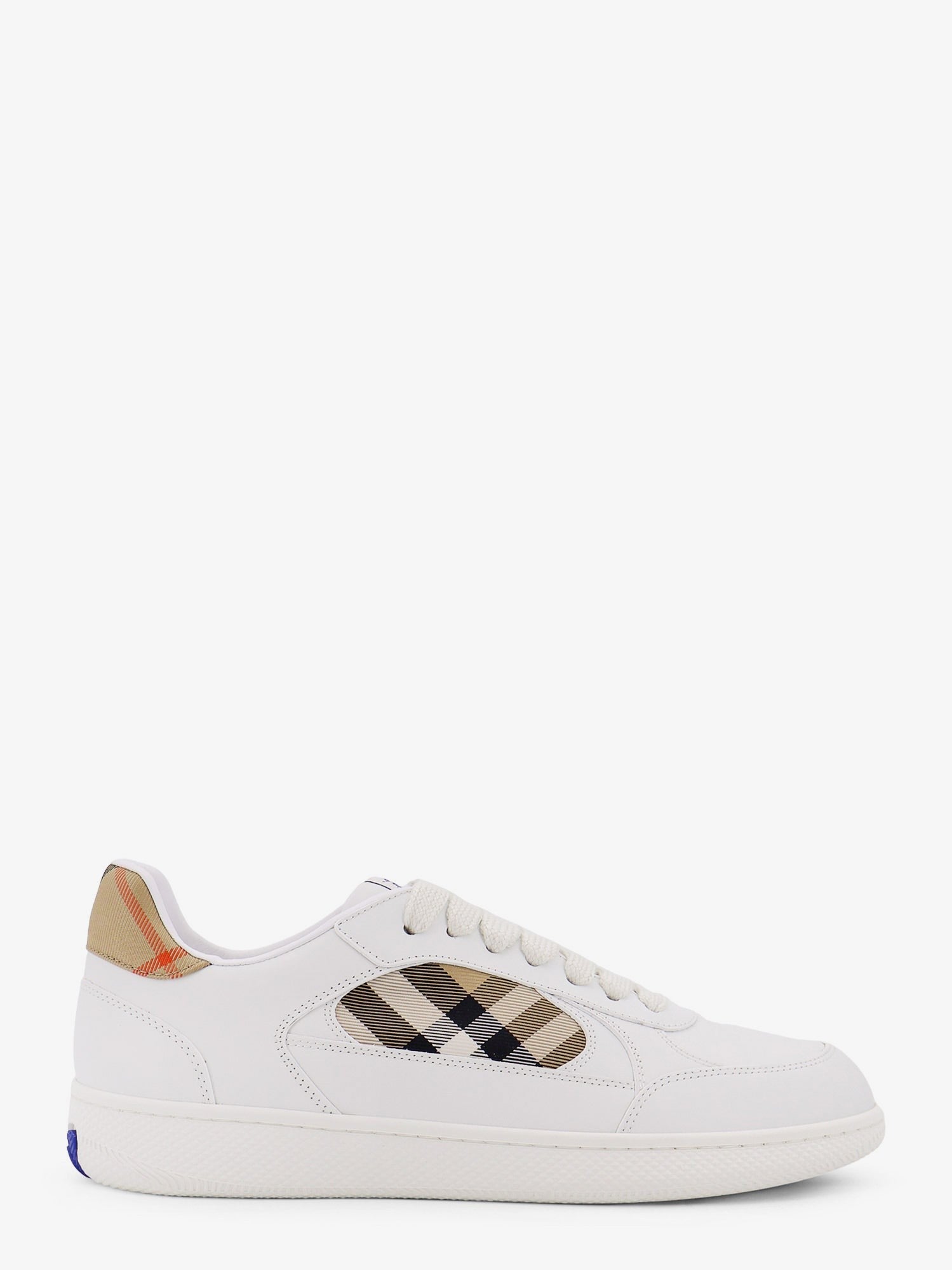 Burberry Men's Low Top Leather Sneakers White