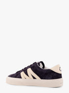 Moncler Men's Low Top Leather Sneakers Blue, view 3