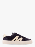 Moncler Men's Low Top Leather Sneakers Blue