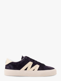 Moncler Men's Low Top Leather Sneakers Blue