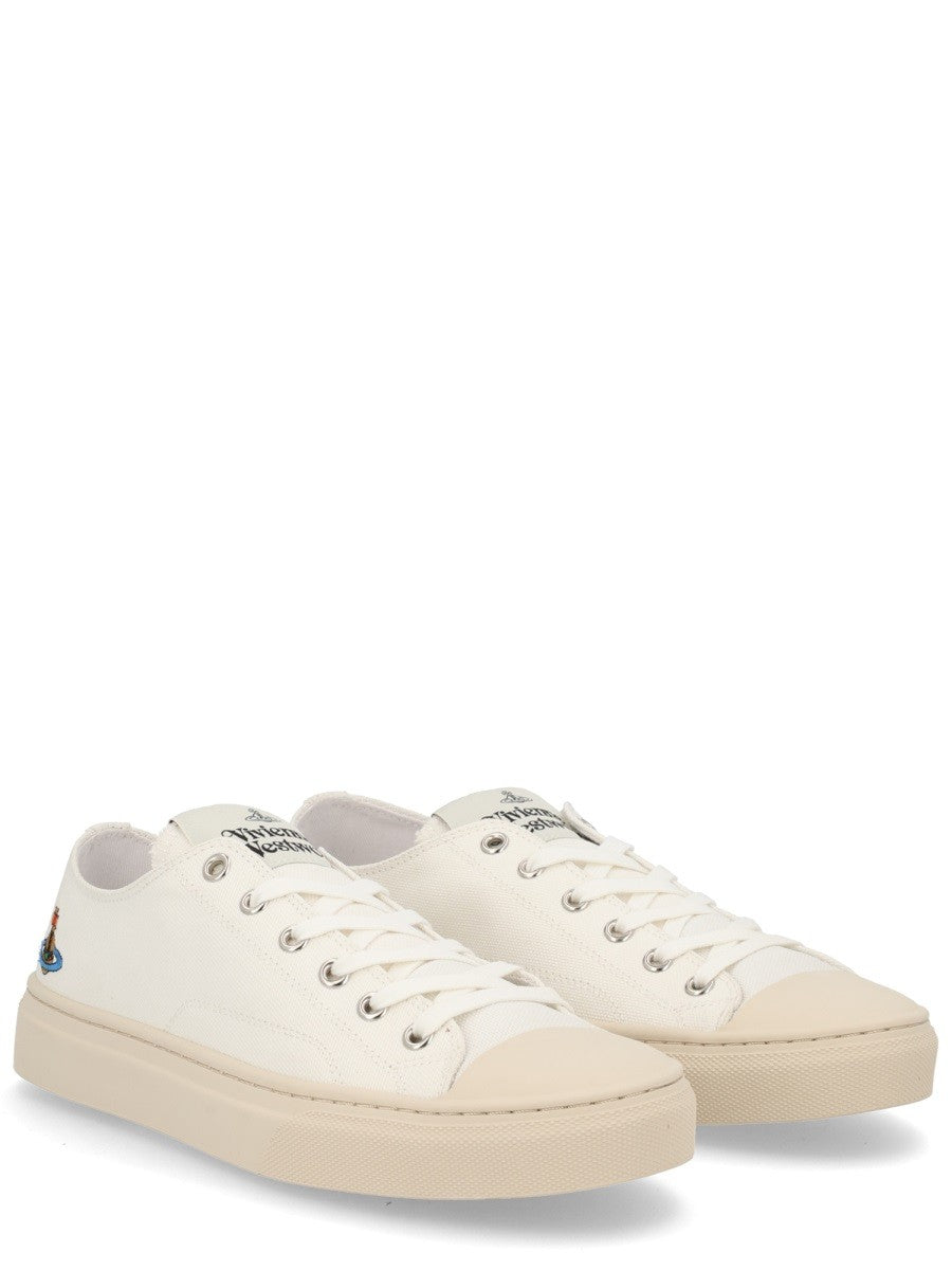 Vivienne Westwood Women's Low Top Plimsoll Sneaker White
