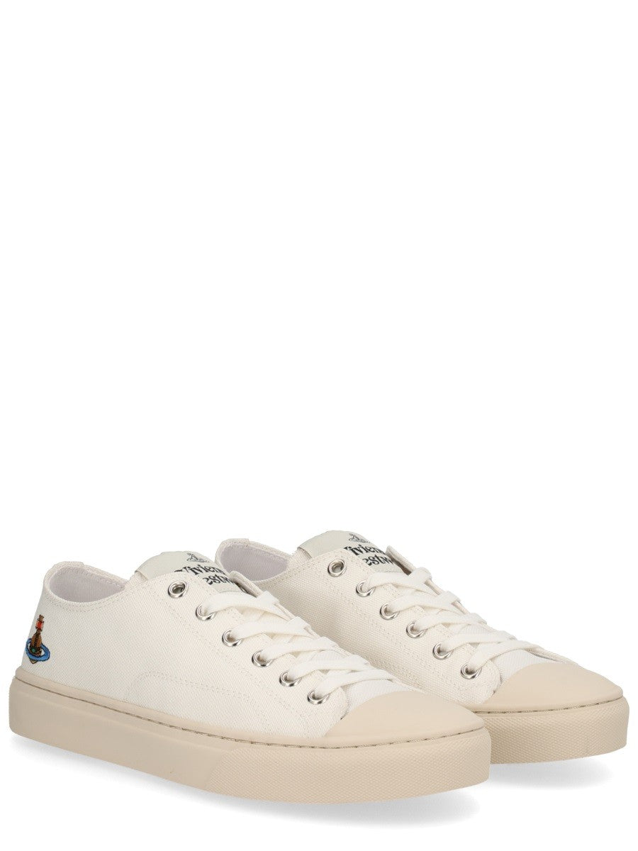 Vivienne Westwood Women's Low Top Plimsoll Sneaker White