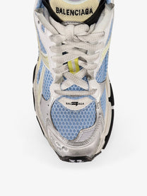 Balenciaga Women's Low Top Runner Mesh Sneakers Blue
