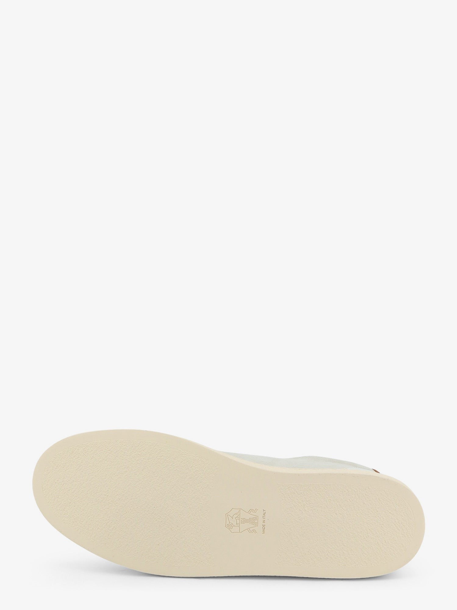 Brunello Cucinelli Men's Low Top Suede and Leather Sneakers White