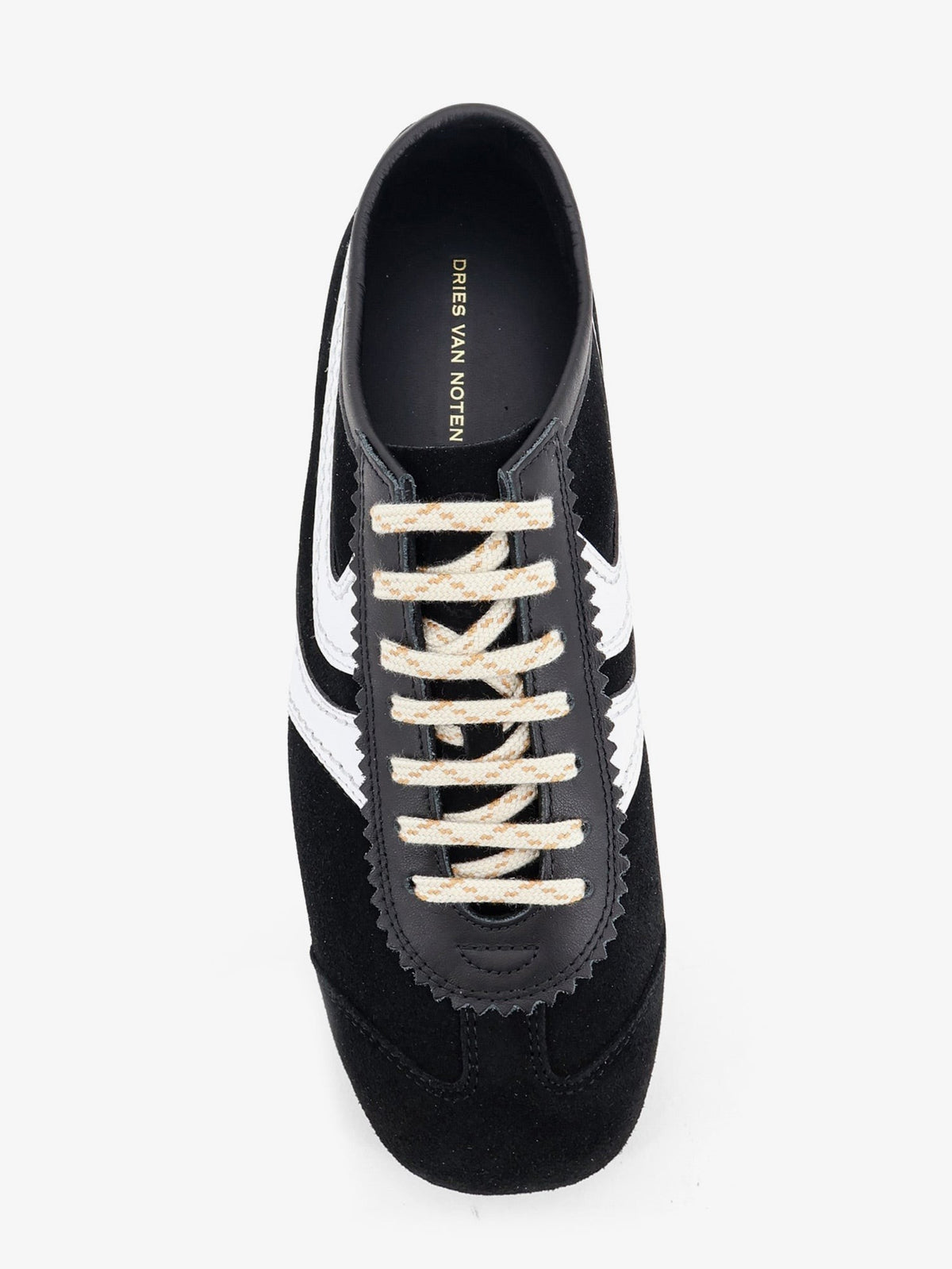 Dries Van Noten Women's Low Top Suede Sneakers Black