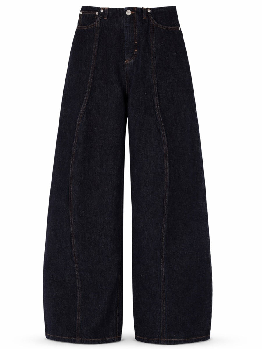 Sportmax Women's Low Waist over Pants Blue