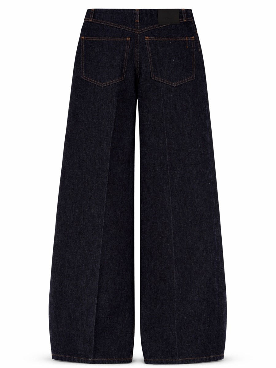 Sportmax Women's Low Waist over Pants Blue