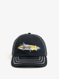 Stussy Men's LP Oval Star Cotton Baseball Hat Black